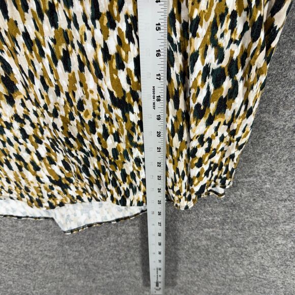 Philosophy T-Shirt Women 2X Plus Black Geometric Short Sleeve Round Neck Rayon - Picture 6 of 7